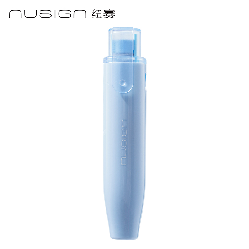 纽赛NS173按动静音笔型修正带5mm*6m(微风蓝)(个)