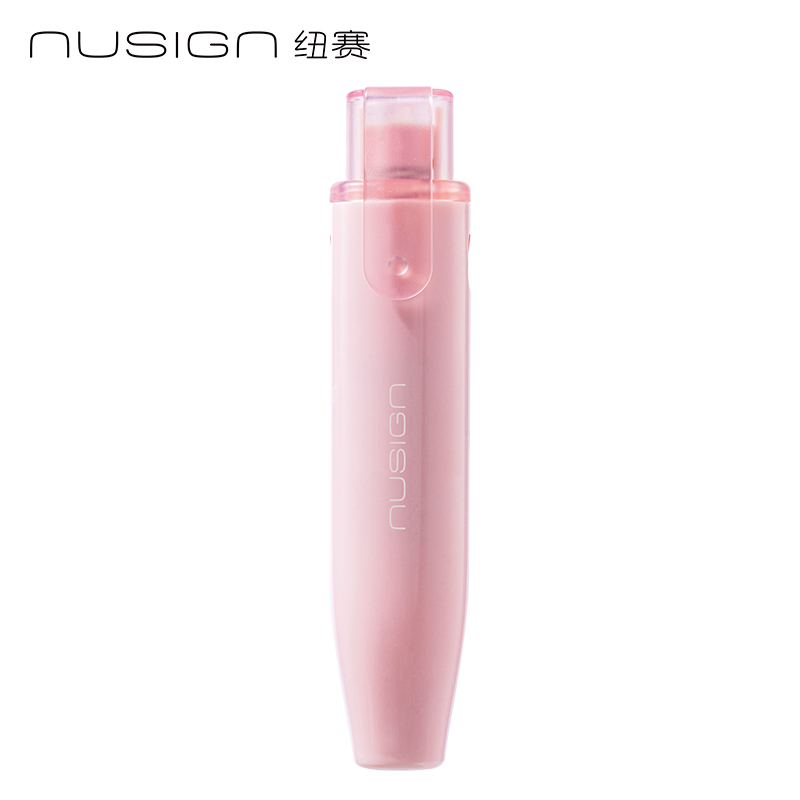 纽赛NS173按动静音笔型修正带5mm*6m(珊瑚粉)(个)