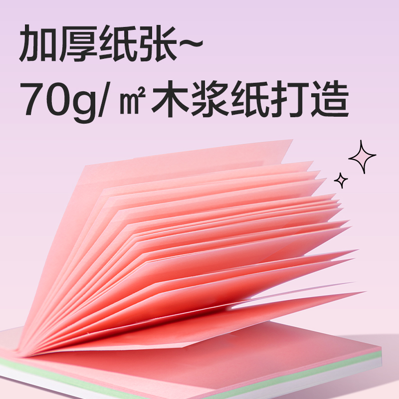 纵横BT7157记事贴76mm*101mm80张 (乐素)(袋)