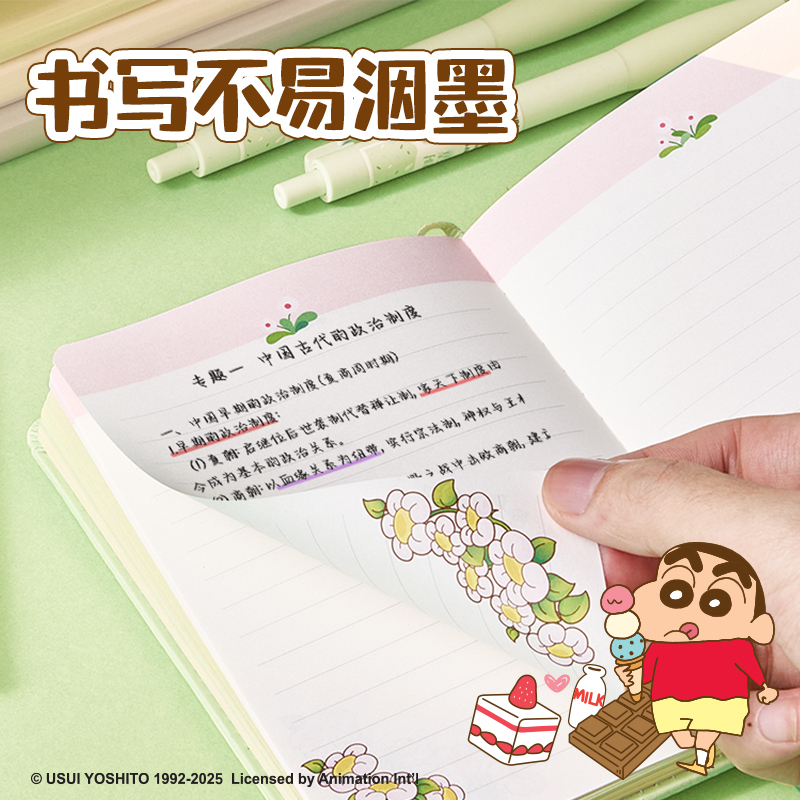 纵横LB217蜡笔小新搭扣本-A6 96张(混)(本)