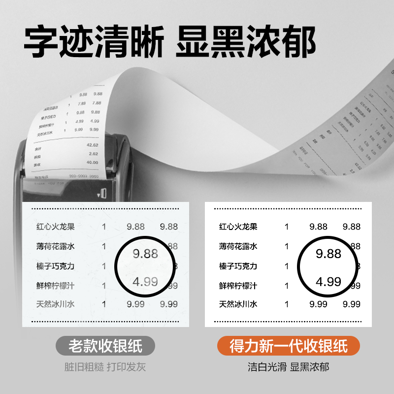 纵横ZS603塞纳河实惠装收银纸80*80型(混)(5卷/包)