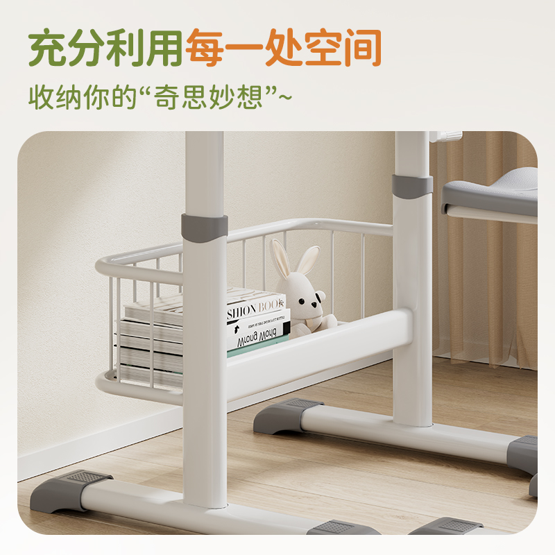 纵横KF503-L课桌椅(灰边木纹)(套)