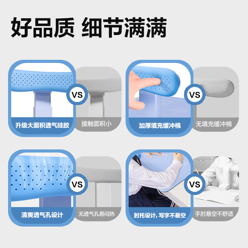纵横YX165坐姿矫正器大板款(蓝)(盒)