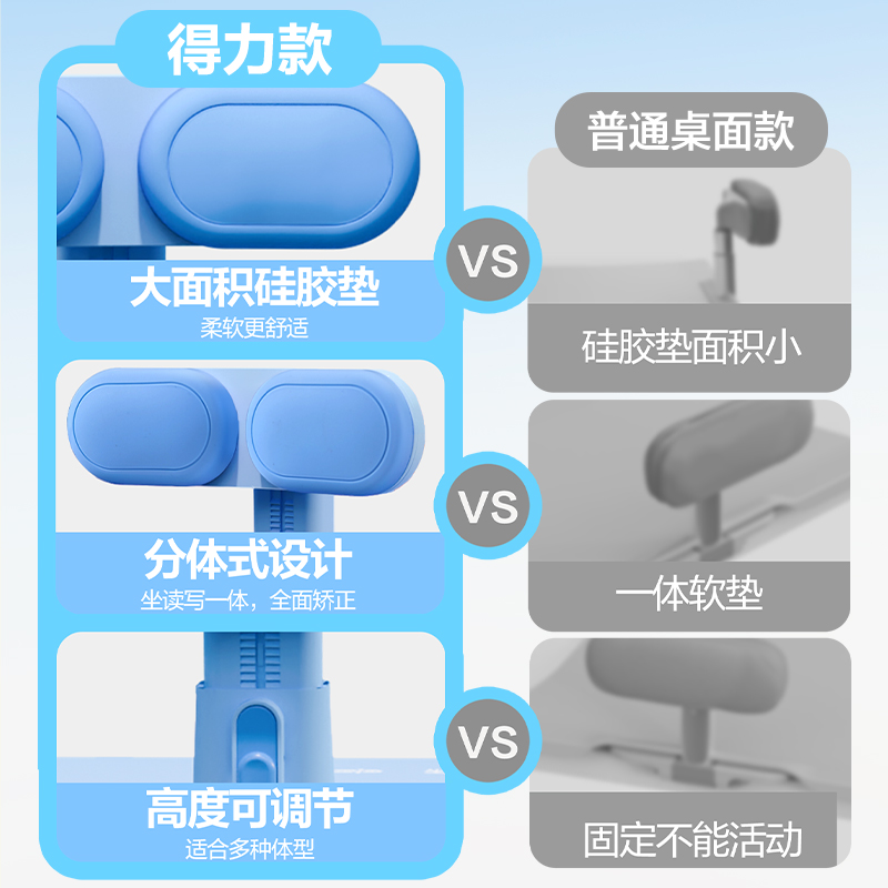 纵横YX162坐姿矫正器大板款(蓝)(盒)