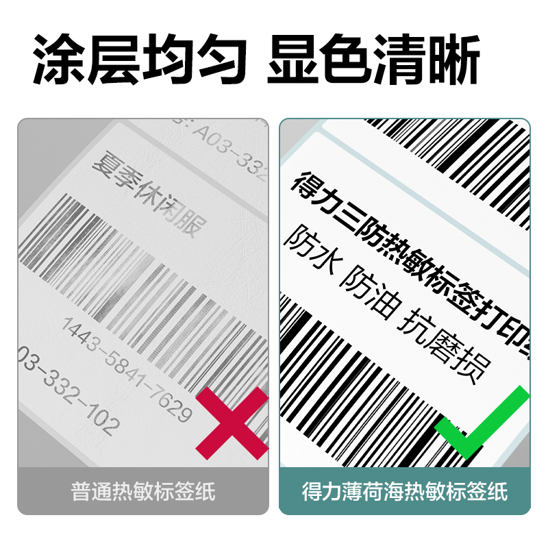 纵横ZG195薄荷海标签纸70*70mm-500枚(白)(1卷/筒)