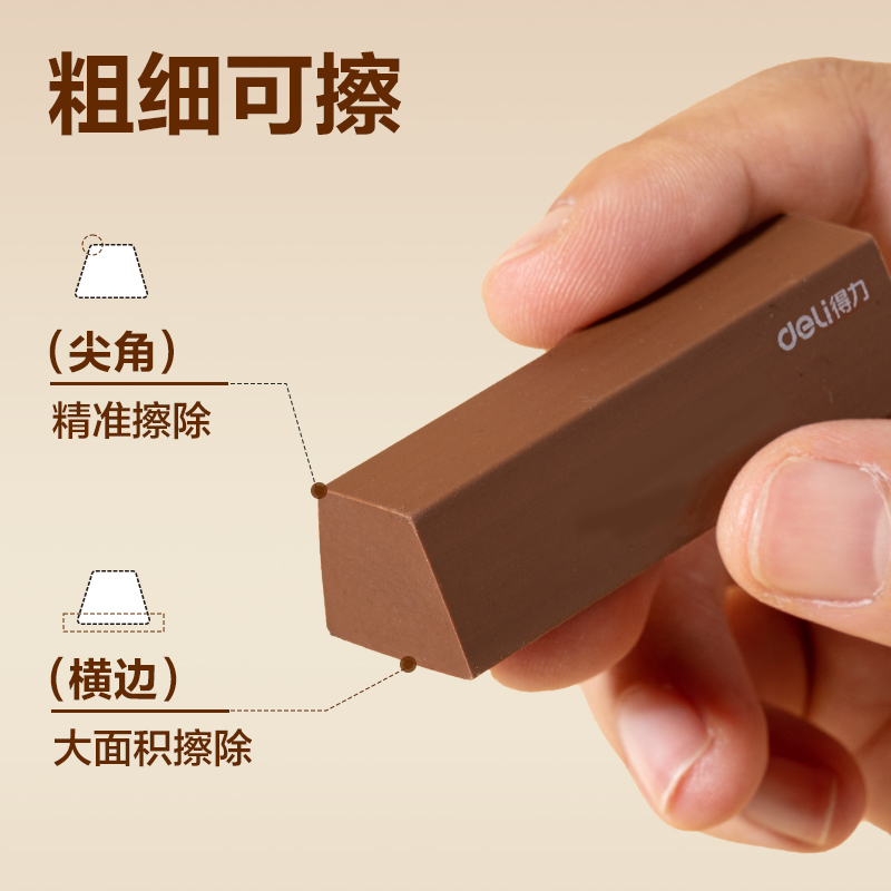 纵横VP511五块装巧克力皮擦(棕色)(盒)