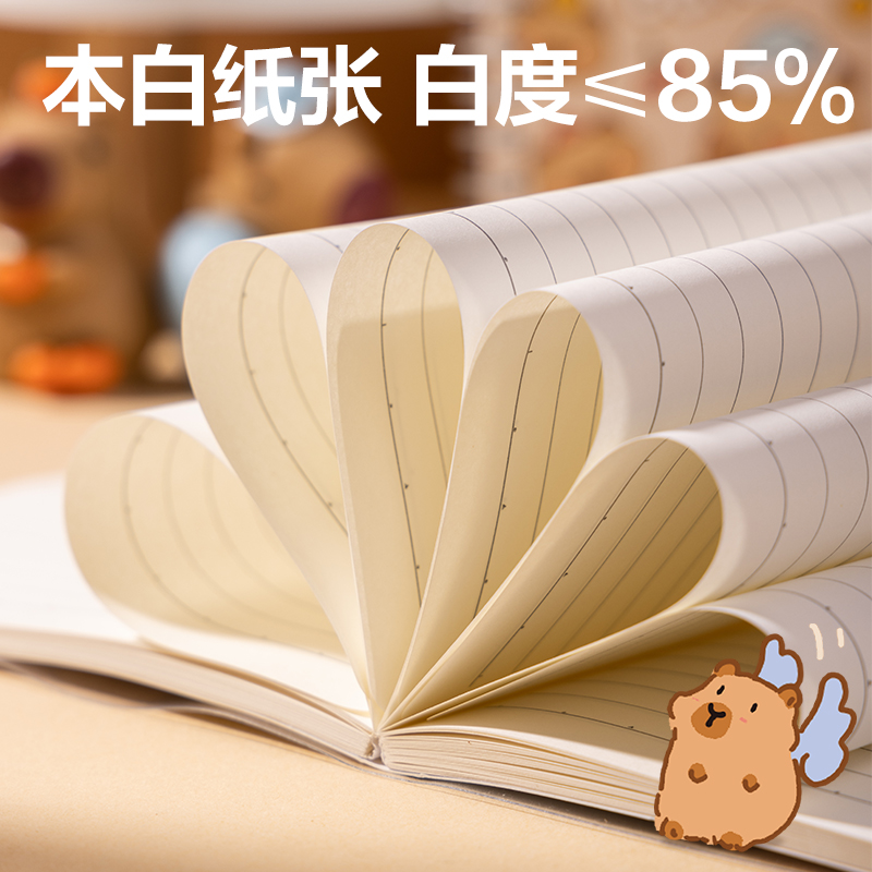 纵横BL206卡皮巴拉胶套本-32K 72张(混)(本)