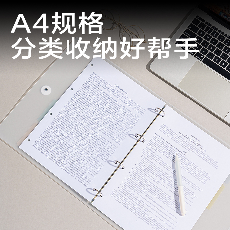 纵横JX201简系_PP4孔夹(透明)(个）