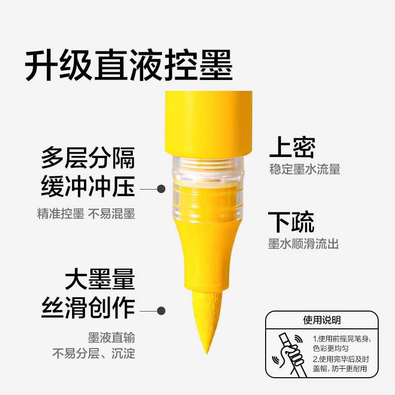 纵横NS574-48_EVA包圆杆直液式丙烯马克笔(混)(48色/包)