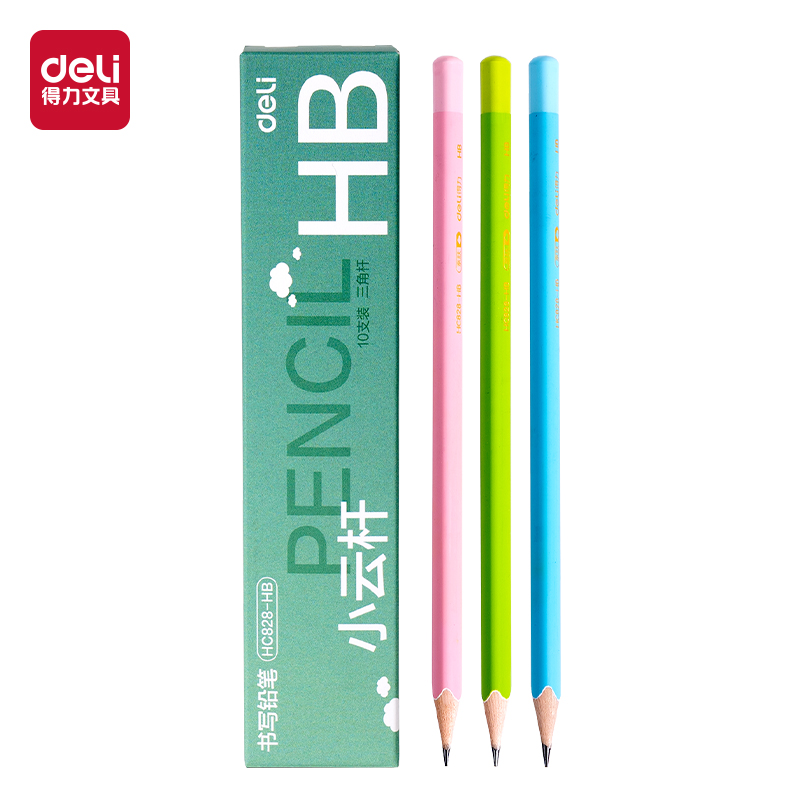 纵横HC828-HB小云杆三角杆书写铅笔HB(混)(10支/盒)