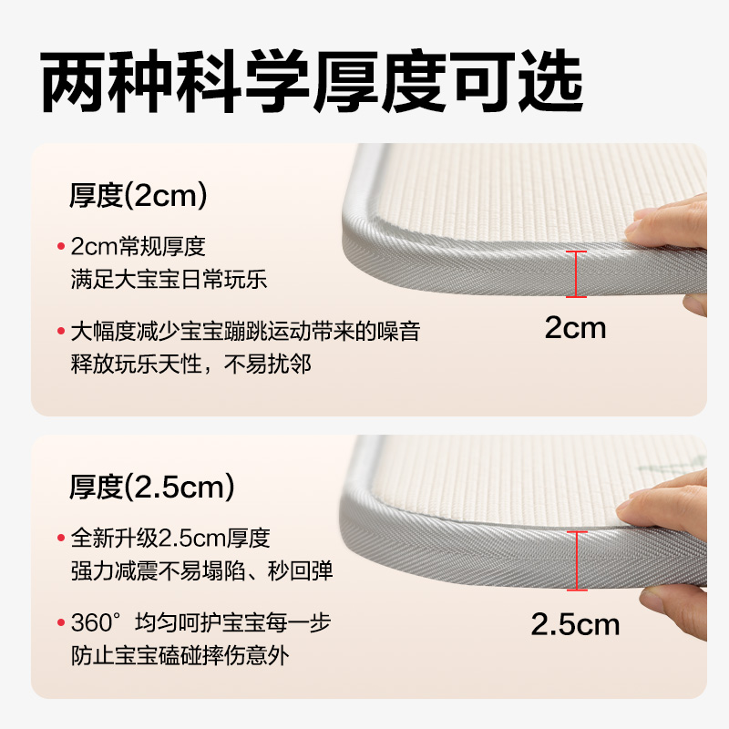 纵横YW206-1XPE抗菌爬行折叠垫180*200*2cmA款(混)(盒)