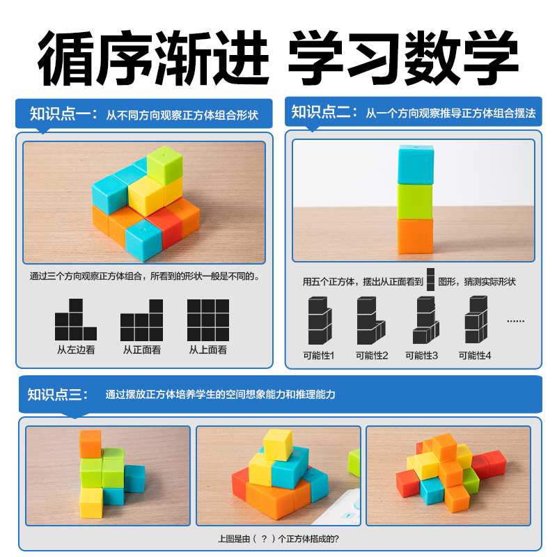 纵横YX471学具磁力正方体简装版-2cm20个(混)(盒)