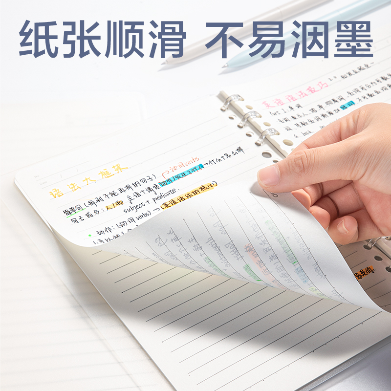 纵横HA5403-1牛盾PP轻薄3孔可开合活页本(透明)(本)