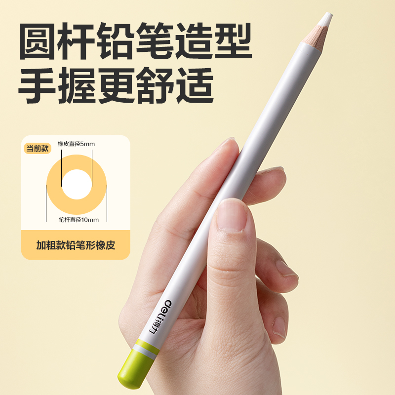 纵横VP521三支彩盒装粗杆铅笔橡皮擦(混)(盒)