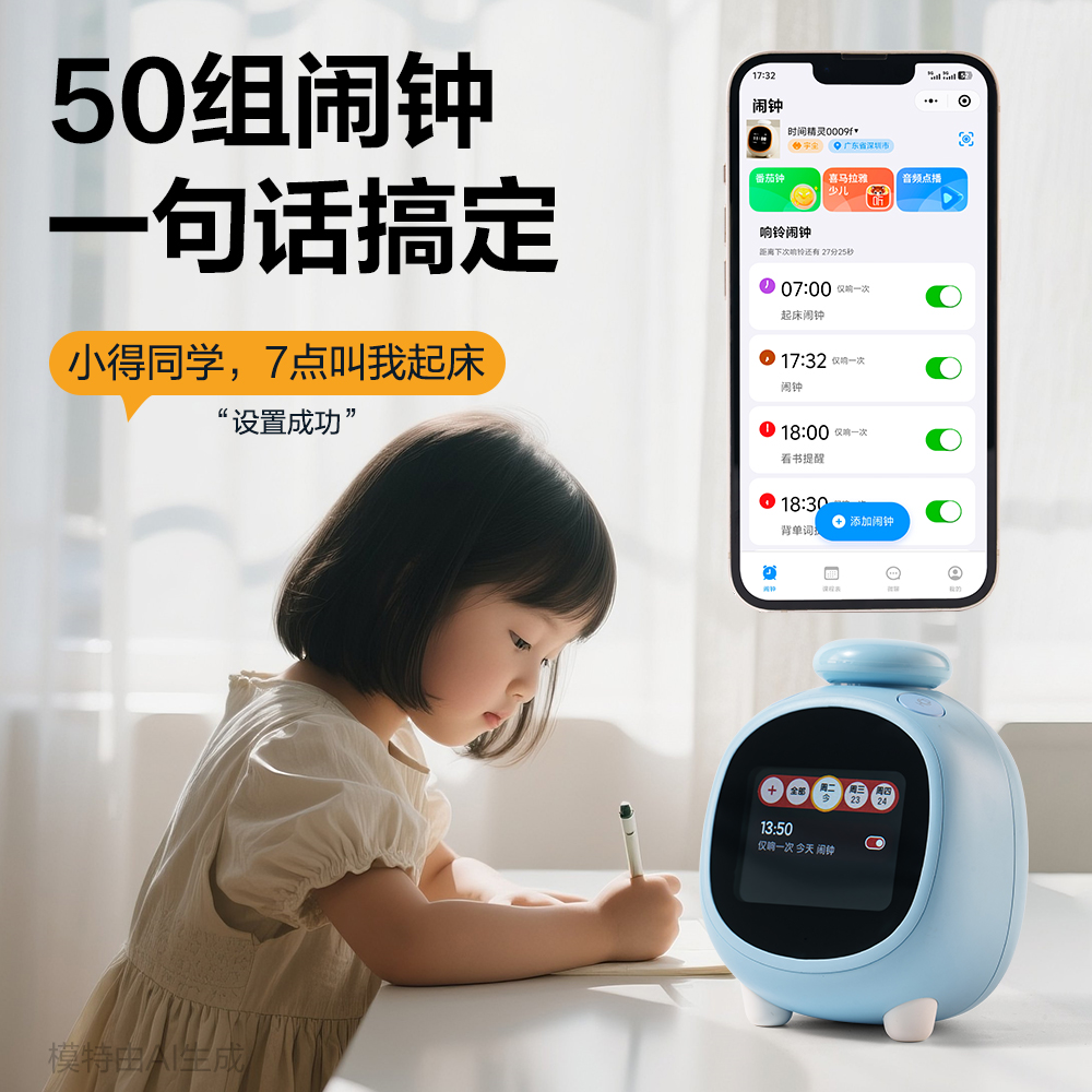 纵横LE111-联网款智能电子钟(蓝)(台)