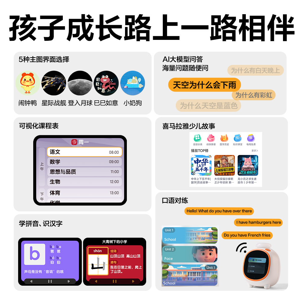 纵横LE111-联网款智能电子钟(白)(台)