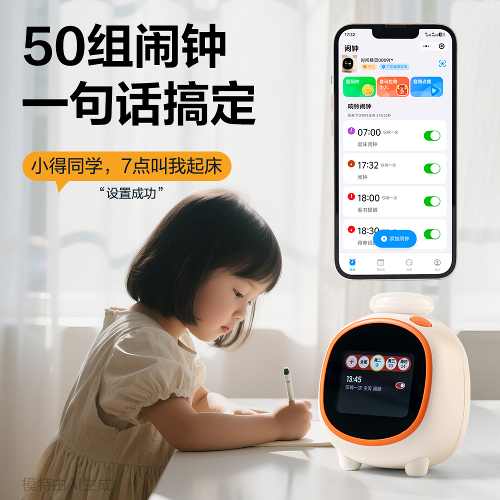 纵横LE111-联网款智能电子钟(白)(台)
