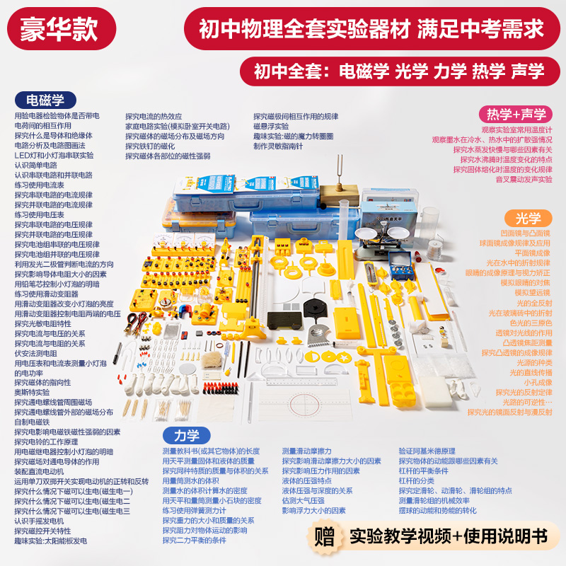 纵横YX409物理实验箱大套装-豪华款(混)(盒)