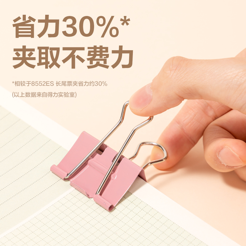纵横DP702省力长尾票夹2夹宽41MM(彩)(24个/筒)