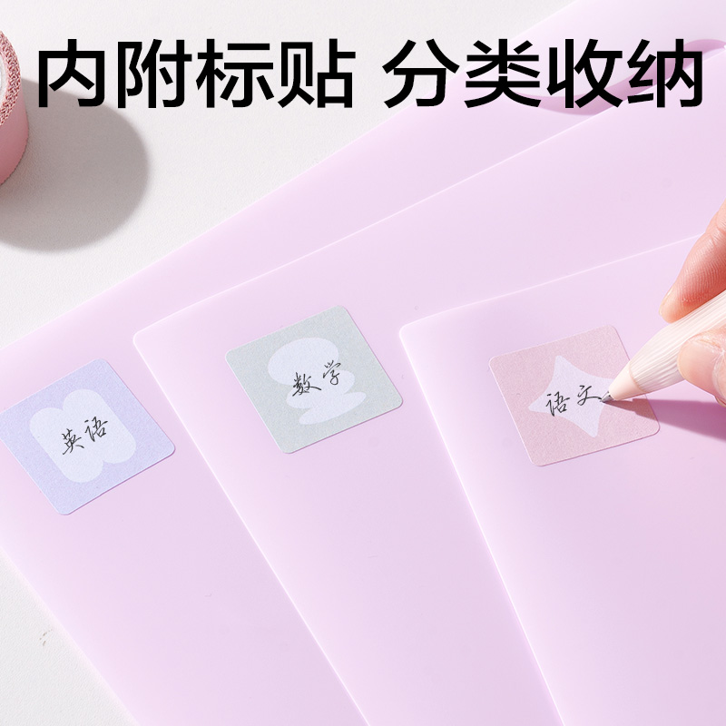 纵横PP508包角单入文件套(紫)(5个/包)