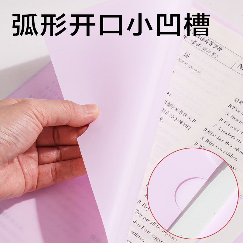 纵横PP508包角单入文件套(蓝)(5个/包)