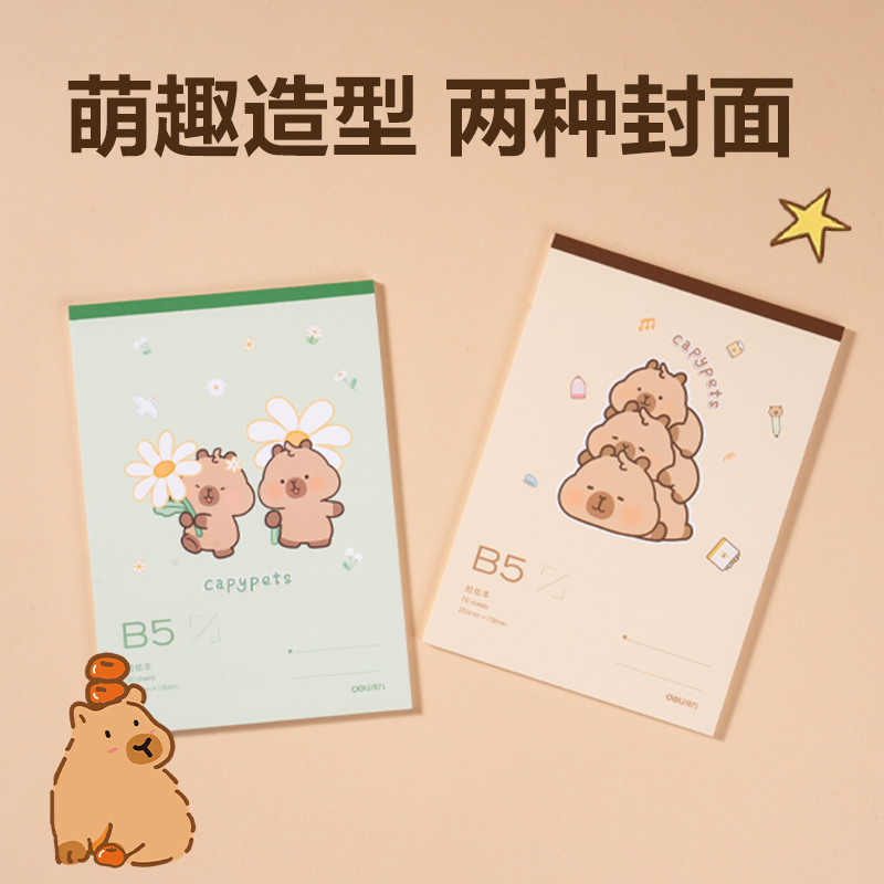 纵横BL210卡皮巴拉拍纸本-B5 60张(黄)(本)