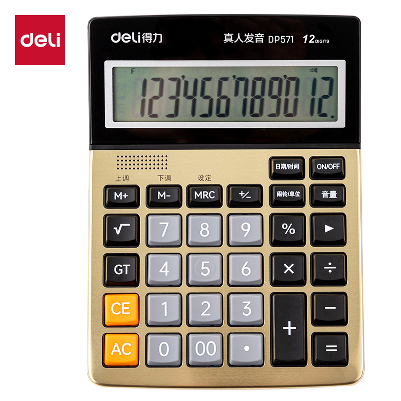 纵横DP571语音计算器(金色)(台)