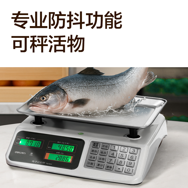 纵横TE900电子计价秤塑胶按键(米白色)(台)