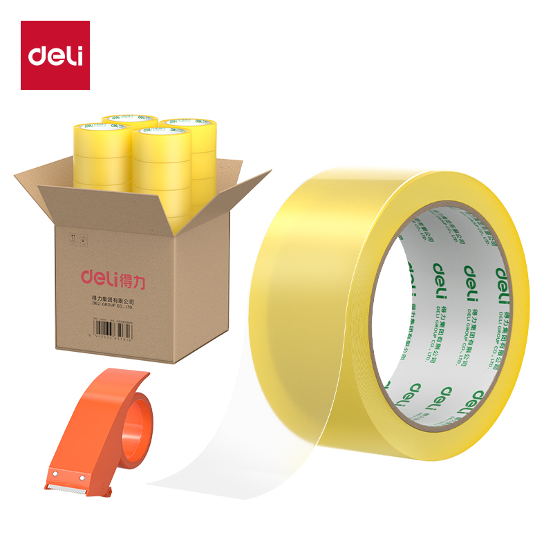 纵横JD501封箱胶带48mm*100y*48μm(透明黄)(4筒/箱)