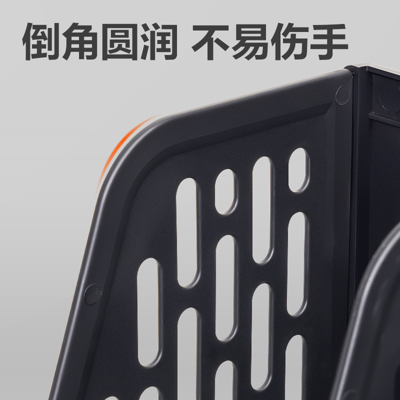 纵横DP532四联文件框带笔筒(黑色)(袋)