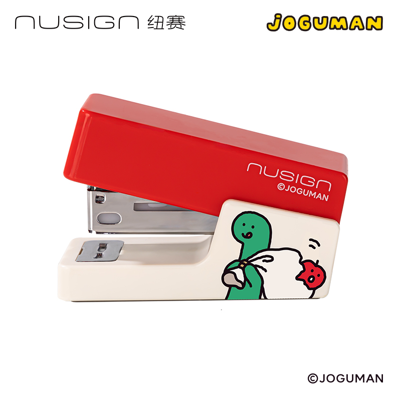 纽赛NS083-Q乔古漫订书机(粉)(1台订书机+1盒钉)