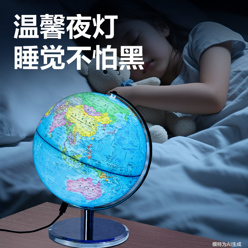 纵横LG110-20C金属地球仪-20cm(蓝)(箱)