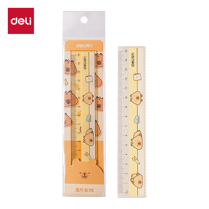 纵横BL116卡皮巴拉直尺15cm(黄)(把)