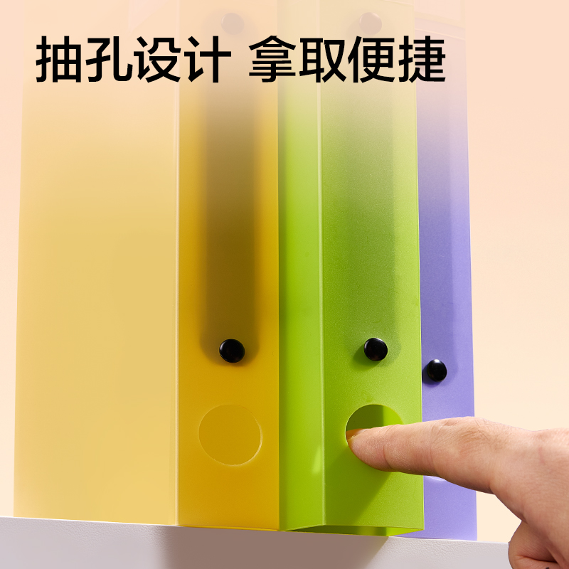 纽赛NS361-A5双孔资料收纳夹(混)(个）