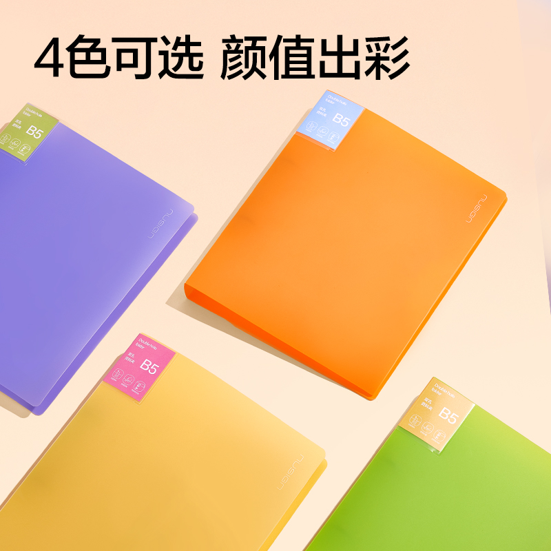 纽赛NS361-B5双孔资料收纳夹(混)(个）