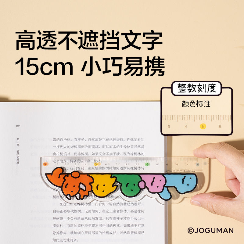 纽赛NS093-Q乔古漫直尺15cm(透明)(把)