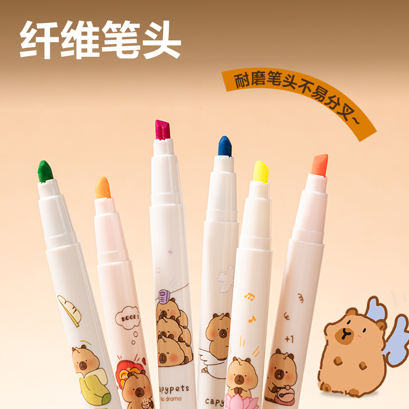 纵横BL004卡皮巴拉荧光笔(混)(盒)