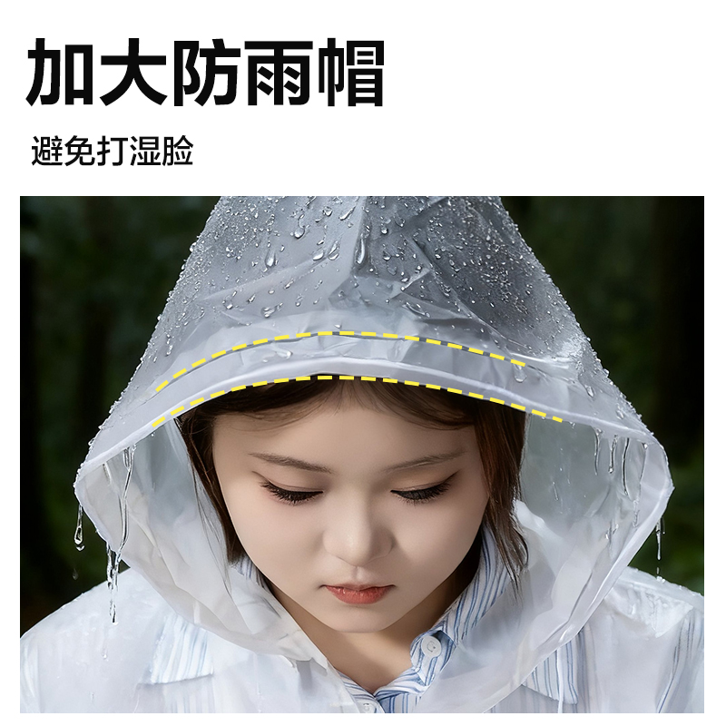 纵横LY101便携雨衣(透明)(袋)