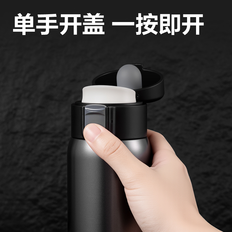 纵横LL625保温杯(弹盖)(480mL)(316内胆)(白色)(彩盒装)