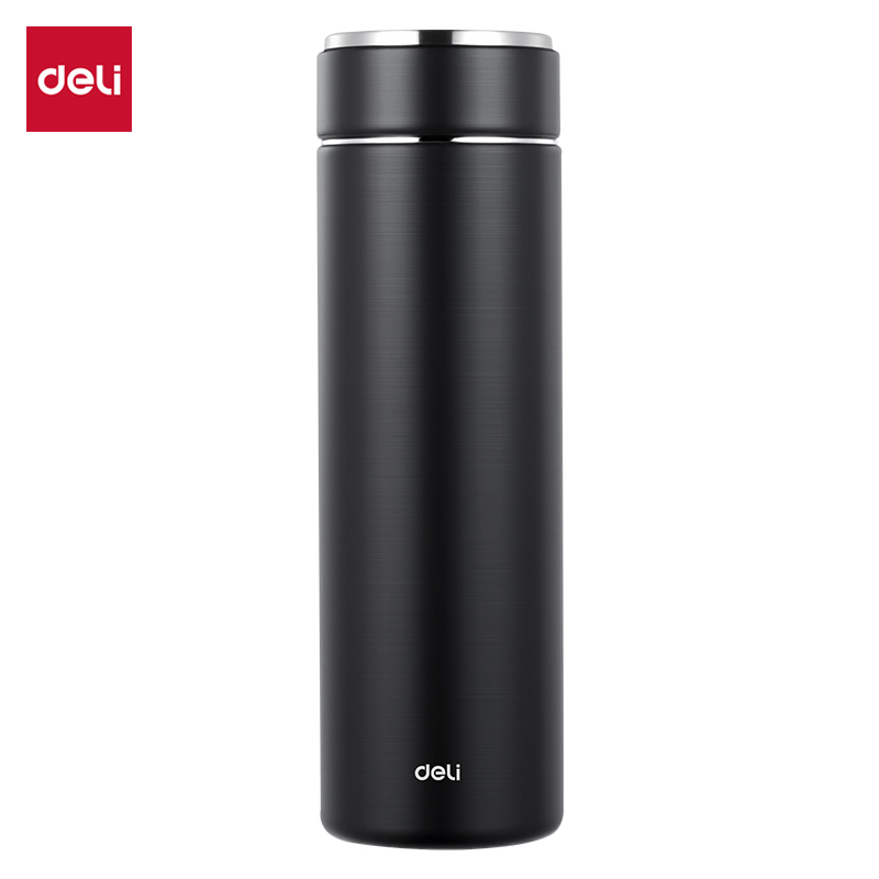 纵横LL626保温杯(旋盖)(500mL)(316L内胆)(黑色)(彩盒装)
