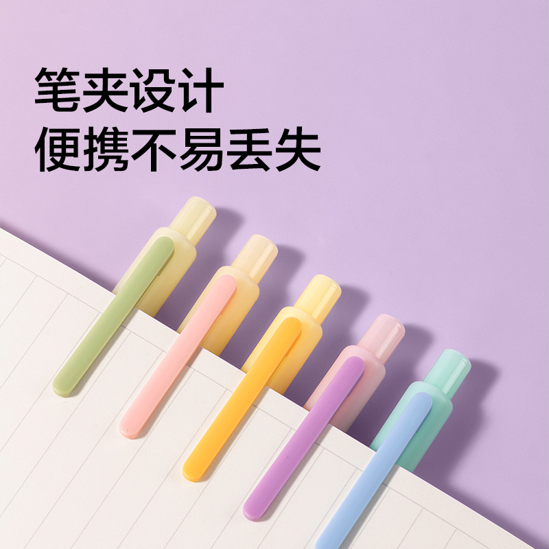 纽赛NS986-1按动中性笔0.5mmST头(黑色)(5支/盒)