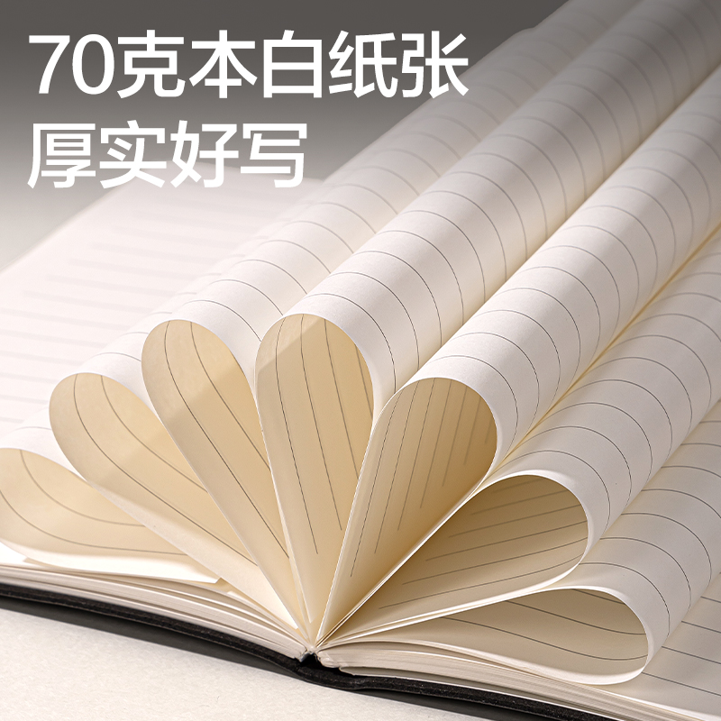 纵横BP25羊巴皮皮面本-25K-80张(红)(本)