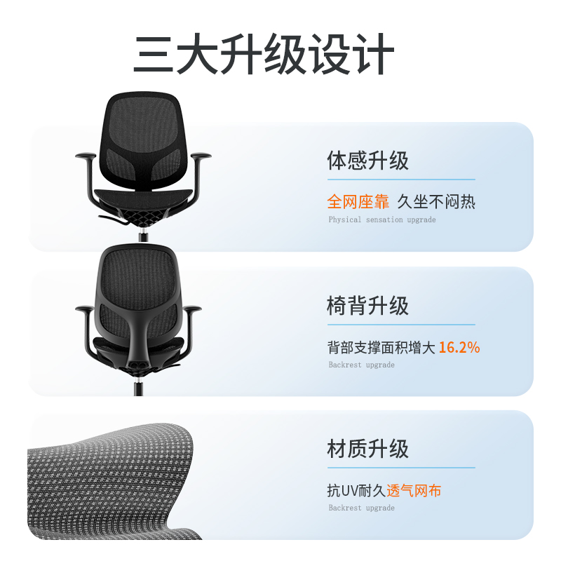纵横4900U职员网椅(黑)(把)