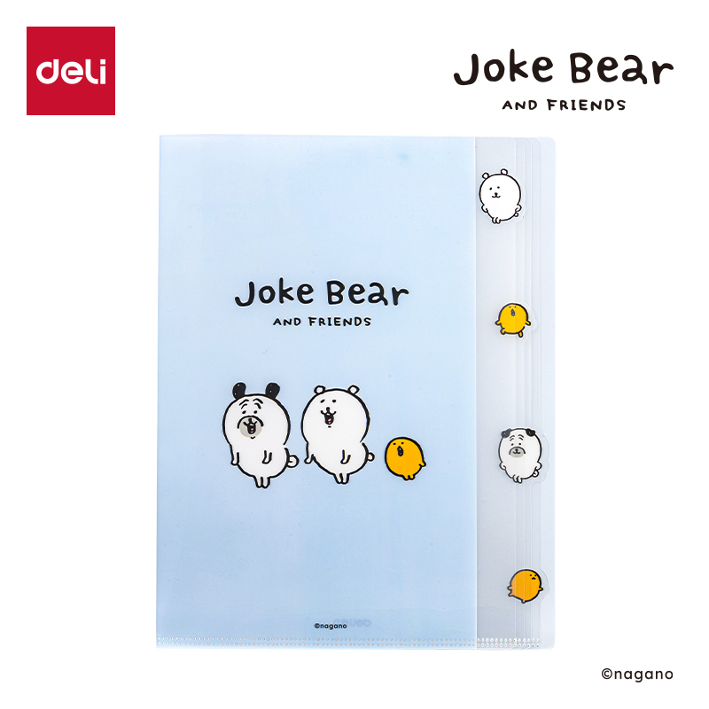 纵横ZCX702_Joke Bear系列4入文件套(蓝)(个)