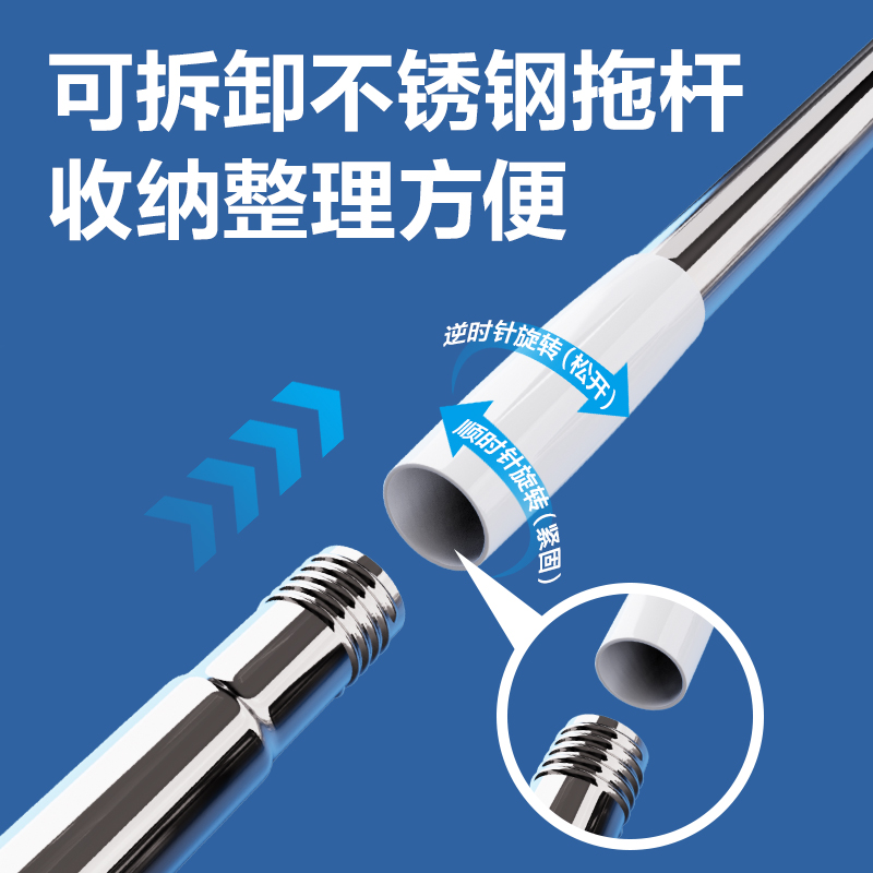 纵横得心LQ154尘推(90cm)(蓝)(1套)