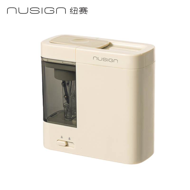 纽赛NS071EASY电动防尘门卷笔刀(浮岩灰)(个)