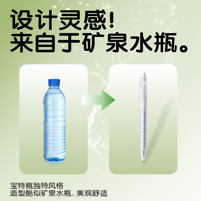 纵横SA563速干按动中性笔0.5mmST笔头(黑)(4支/盒)