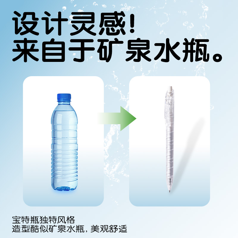 纵横SA564速干按动常规中性笔0.5mmST笔头(黑)(4支/盒)