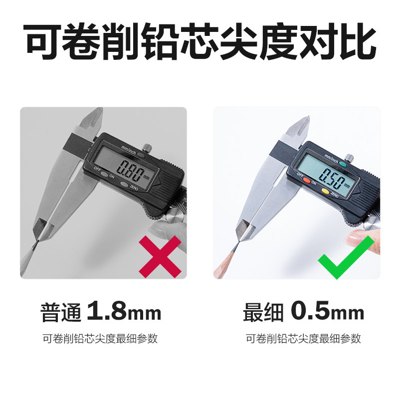 纵横VB93美术削笔机(透明黑)(盒)