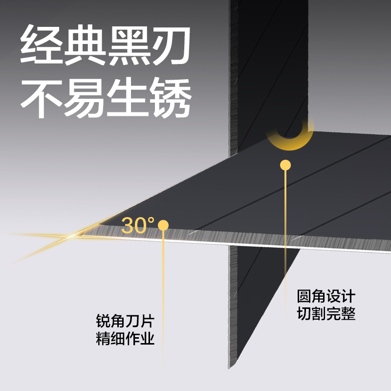 纵横TD234-T防晃美工刀(深灰色)(把)